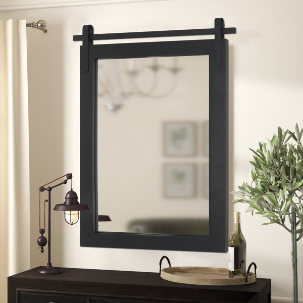 Gracie Oaks KeiraMai Rectangle Wood Wall Mirror & Reviews Wayfair